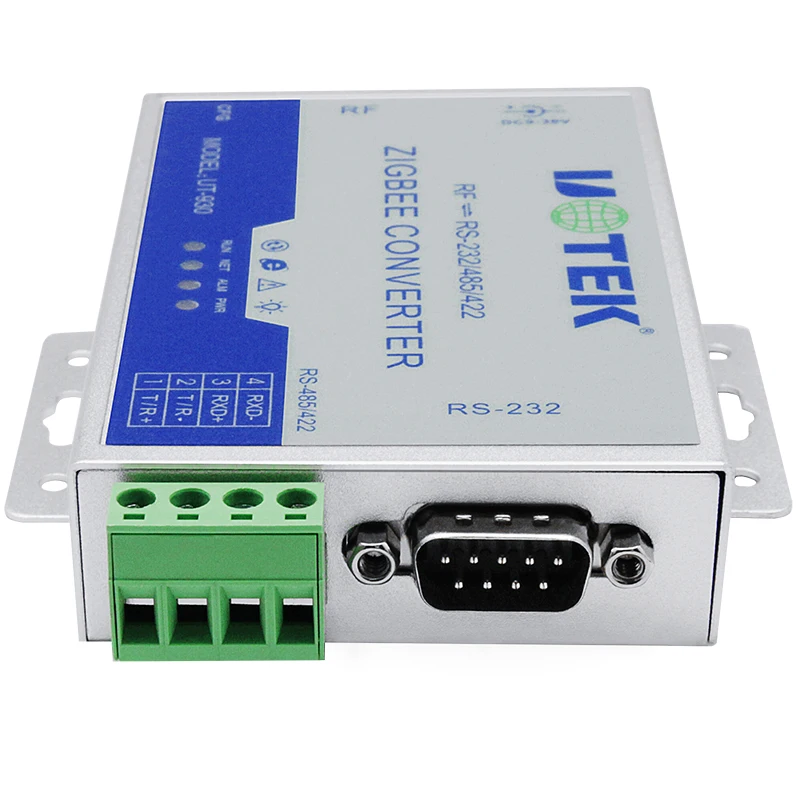 UOTEK Industrial Zigbee 2.4G RF to RS-232 RS-485 RS-422 Data Transmission Converter Wireless RS232 RS485 RS422 Adapter UT-930