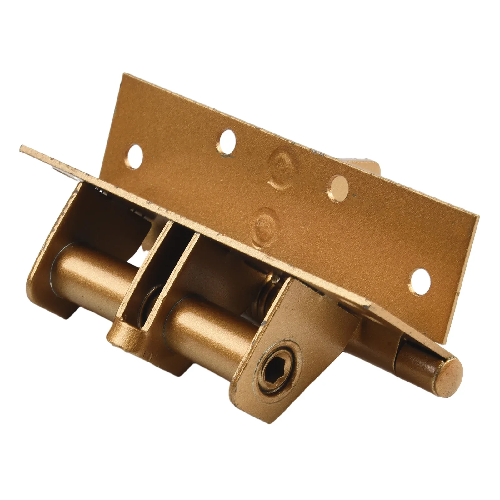 Door Management Made Simple Solid Iron Spring Positioning Hinge Door Closer Perfect for Variety of Outdoor Builds