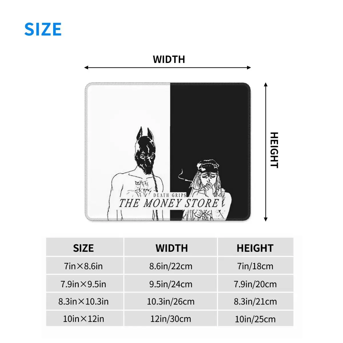 Multi-size Mouse Pad Death Grips - The Money Store Gamer PC Laptop Mats KeyboardCarpet Computer GamingOfficeAccessories Desk Mat