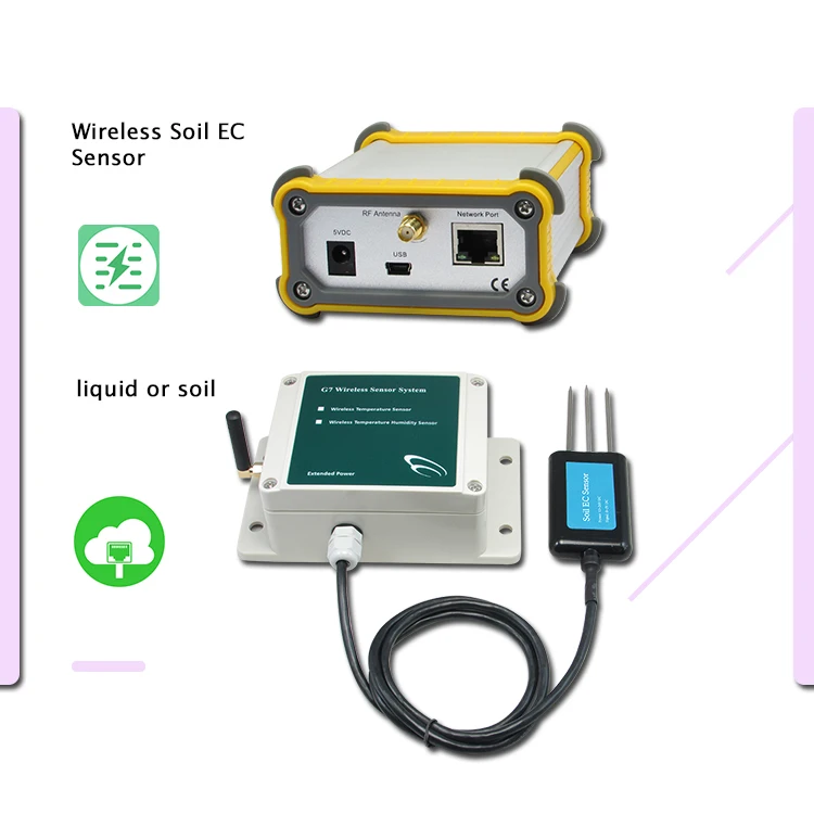 Wireless Soil EC PH Analyzer Temperature Moisture Nutrient Sensor Soil Test Meter Ec Meter Soil