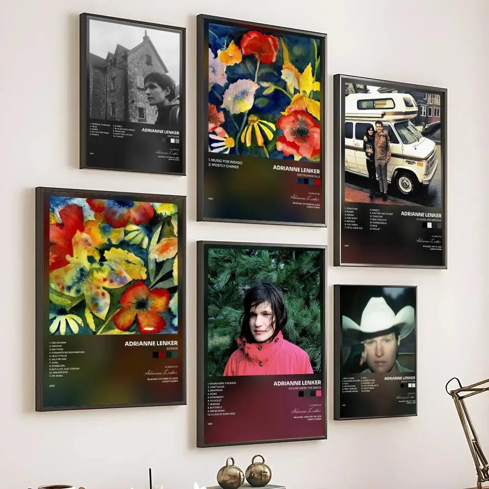 Singer A-Adrianne Lenker Poster Wall Art Prints for Living Room Bedroom Home Decor Decorative Pictures