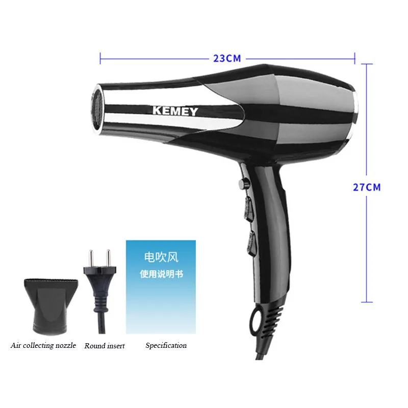 Automatic Constant Temperature Hair Dryer Wide Voltage Negative Oxygen Ion Push Switch Professional Salon Blow Dryer