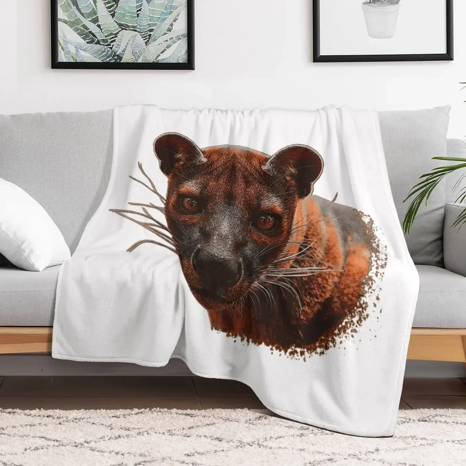 Ferret Cat, Carnivore, Beautiful Animal Lover Clothing, Popular Animal Gifts Throw Blanket Moving Bed Blankets