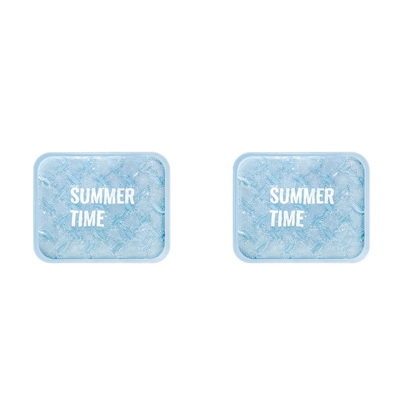 

【RECOMENDAR】2X Summer Cooling Ice Seat Cushion For Chair Comfortable Soft Gel Integration Seat Pad Multi-Functional Ice Mat Summ