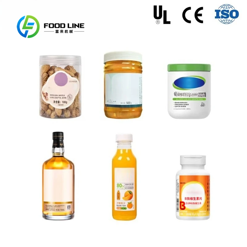 Customized size Automatic High Precision Round Bottle Labeling Machine with Metal and Paper Packaging Touch Screen