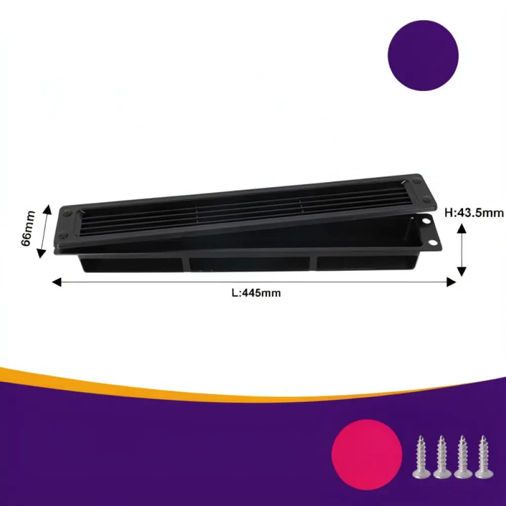 Louvred Ventilation Grille For RV Marine Yacht Boat Air Vent Exhaust Cover Side Exhaust Outlet Louver Grid Cooling Accessories
