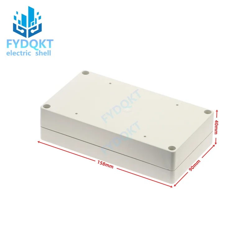 1Pcs 158X90X40Mm Elektronische Abs Plastic Diy Junction Box Behuizing Case Beige Draad Junction Dozen