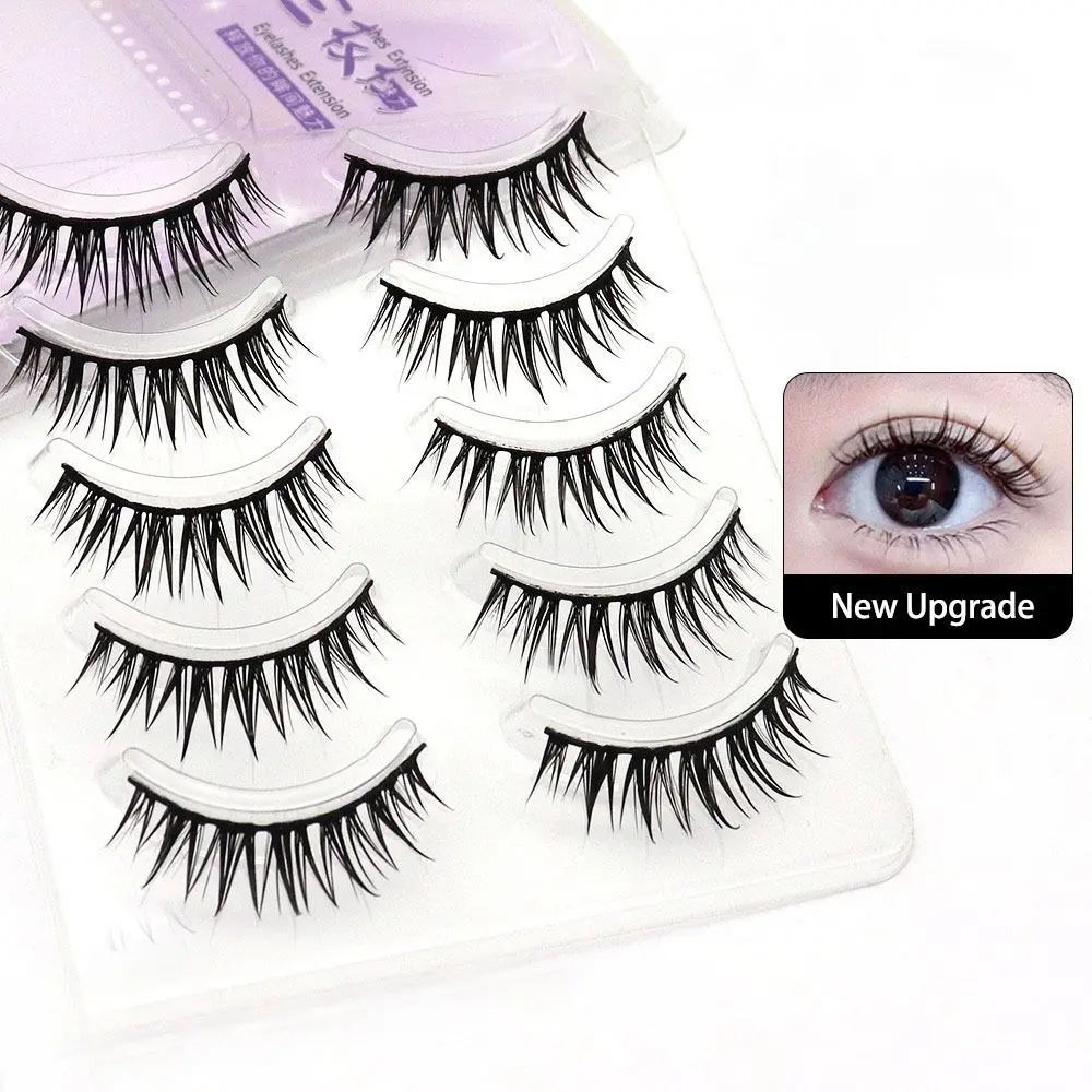 Cils manga de style japonais avec support noir, mascara de fête, extension de cils, créer un maquillage magnifique, masplay
