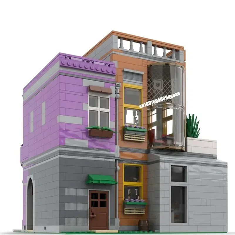 New 3041PCS City Hot Selling Street View Moc Modular BFC Restaurant Model Custom Puzzle Diy Creative Ideas KidToy Birthday Gift
