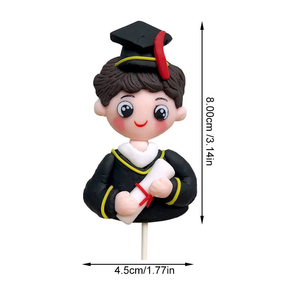 ของตกแต่งเค้กขนาดเล็กทำจากดินโพลิเมอร์ 2 ชิ้น ของตกแต่งโต๊ะทำงานสุดสร้างสรรค์ อุปกรณ์ประกอบฉากถ่ายภาพขนมหวานสำหรับงานปาร์ตี้