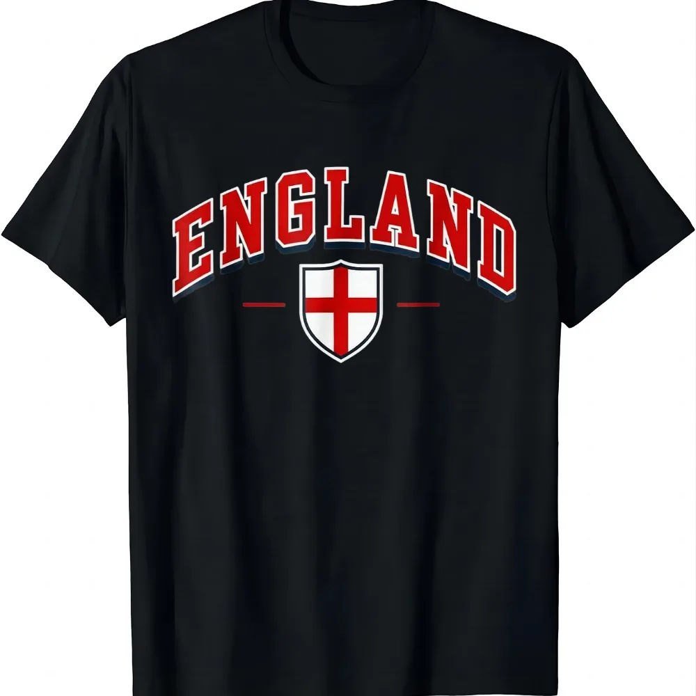 England English St George Flag T-Shirt Unisex Summer Streetwear Tops Graphic T Shirts Vintage Clothes Camiseta Hombre