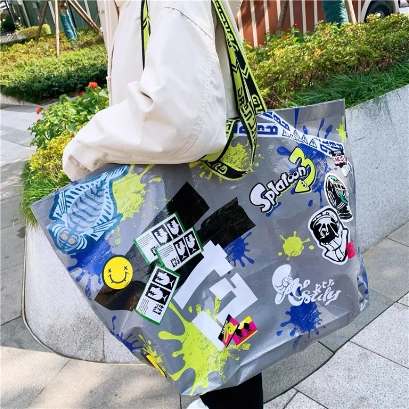 

Spot Splatoon3 BIG Environmental Shopping Bag Peripheral Handbag Collections Birthday Gift Anime Model