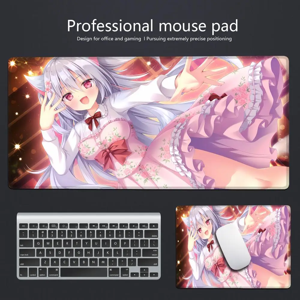 Game A-AmairoS C-Chocolate Mouse Pad Non-slip Rubber Gamer Balance Computer Mat Decoracion Deskmat Laptop Office Large HYBXAXC