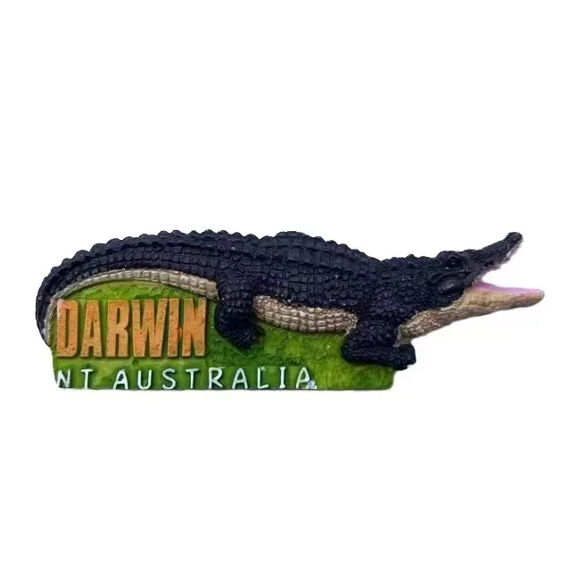 Darwin Crocodile Park Tourist Souvenir Resin Magnet Stickers Refrigerator Stickers Animals in Northern Territory, Australia