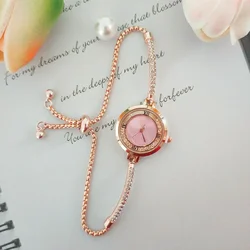 New Diamond Women's Watch Simple and Fashionable Pull-out Women's Student Bracelet Watch Wholesale  relógio feminino