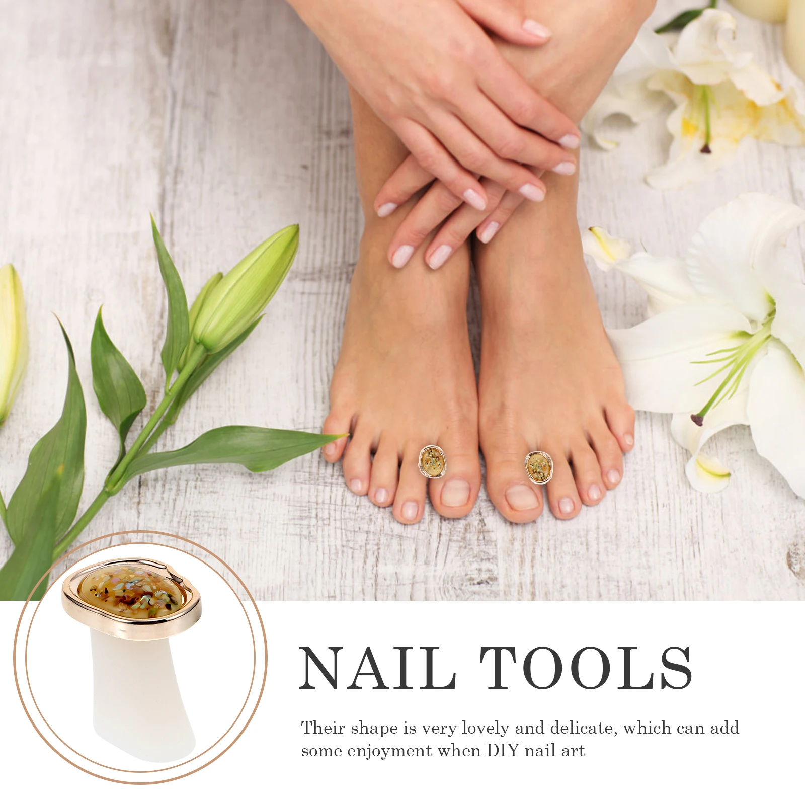 1 satz Silikon Zehenspreizer Pediküre Maniküre Nail art Fuß Spacer Teiler Werkzeuge Gadget Zubehör Frauen Männer