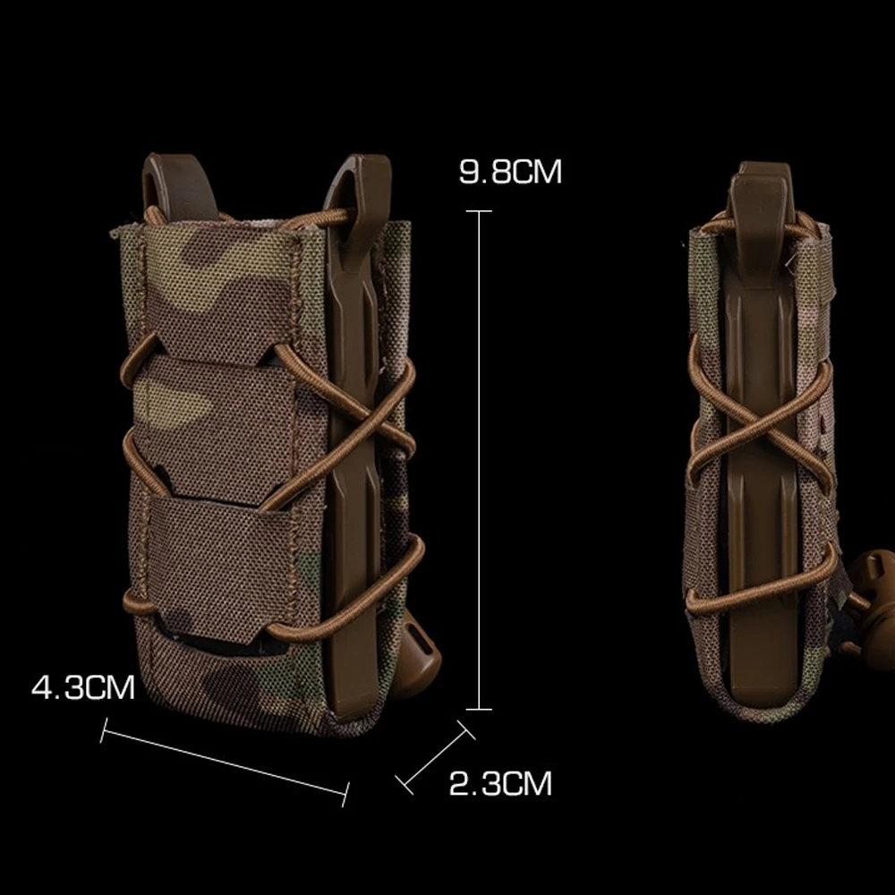 Warrior Assault Systems Single Quick Mag 9mm Magazine Pouch for 1911, Glock 9mm Magazines Single Quick Mag for Hunting Shooting