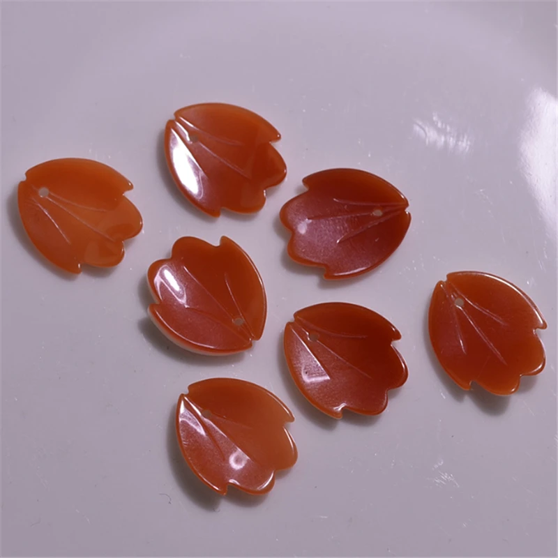 20 Pcs/Lot New Creative 14MM Natural Shell Petal Flower Beads Charm Connectors Diy Ornament Hair Jewelry Making Accessories