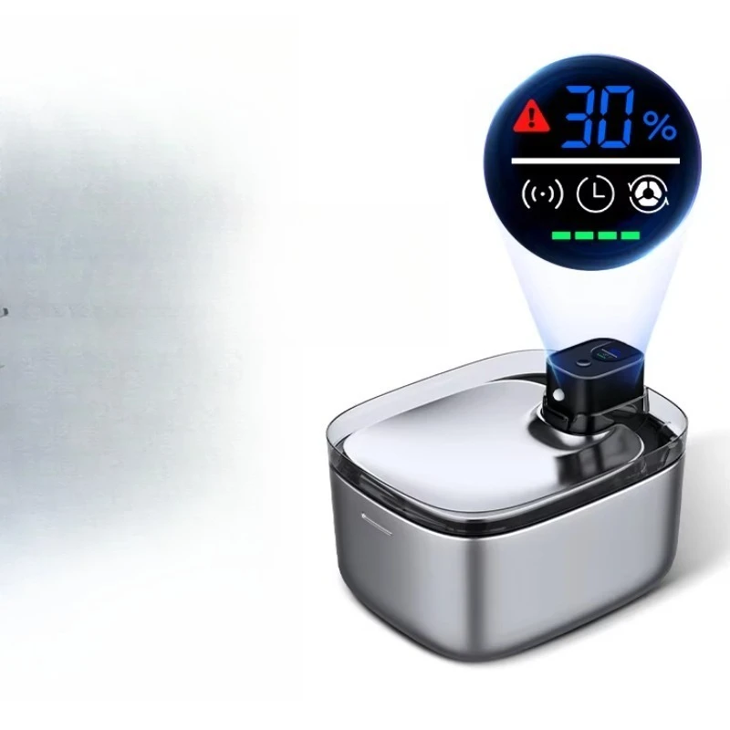 Cats Drinking Fountain UV Function LCD Display Motion Sensor Wireless Dog Stainless Steel Dispenser Pet Cat Water Fountain