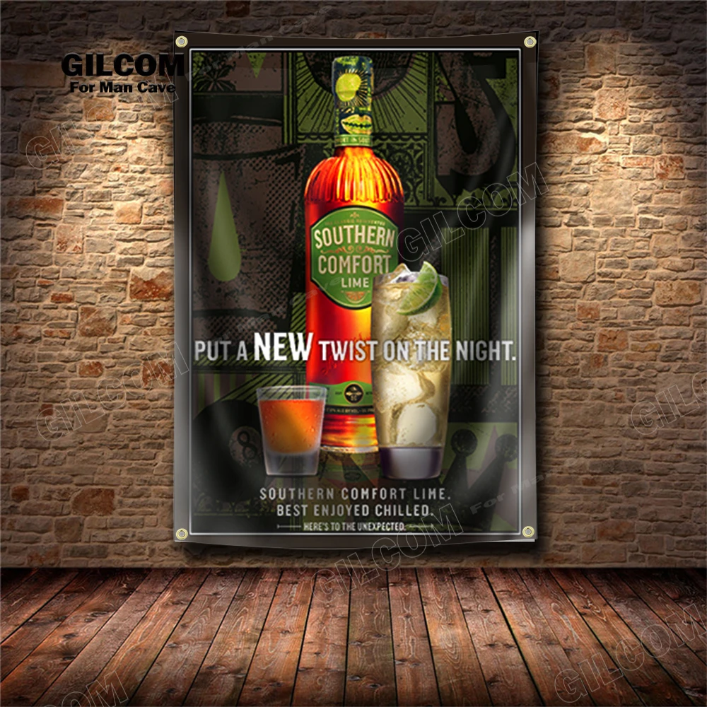 Champagnes Banner Flag  Wine PARTY Pure Bottled Attitude Poster Art AD Vintage Sign Motorsprots Car Man Cave Garage Pub Club Bar