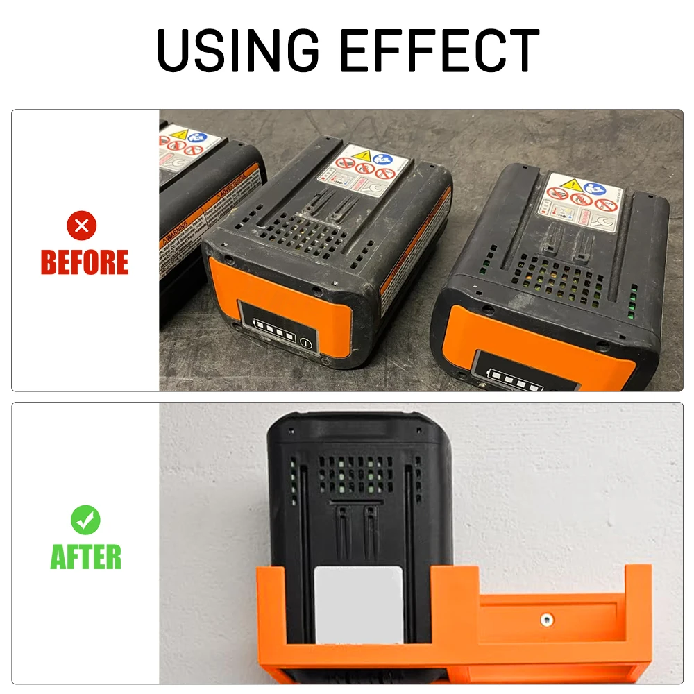 حامل بطارية لبطاريتين Stihl AP AP100 AP200 AP300s AP500 AP500s حامل بطارية مثبت على الحائط #2