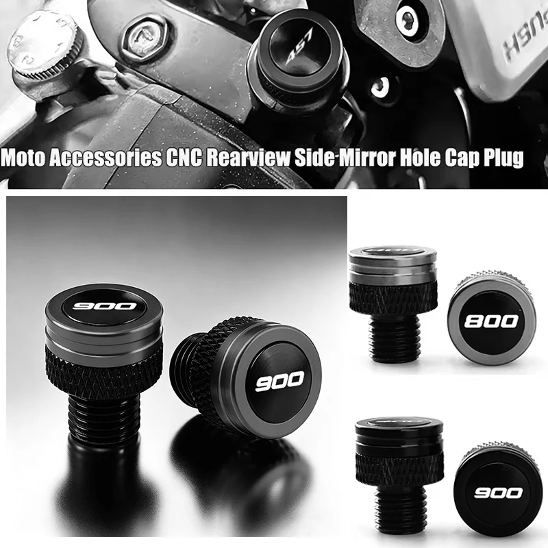 

For Triumph TIGER 800 900 Street Triple 765 RS 765R 675 R Trident 660 Moto Accessories CNC Rearview Side Mirror Hole Cap Plug