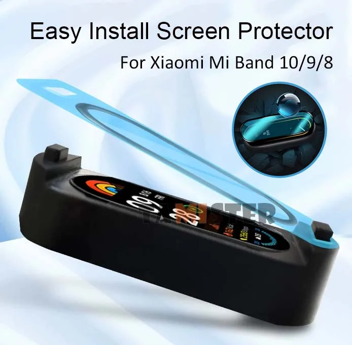 Soft Flexible Protective Film For Xiaomi Mi Band 10 Smart Watch Screen Protector For Mi Band 10 9 8 Film Easy Install Not Glass