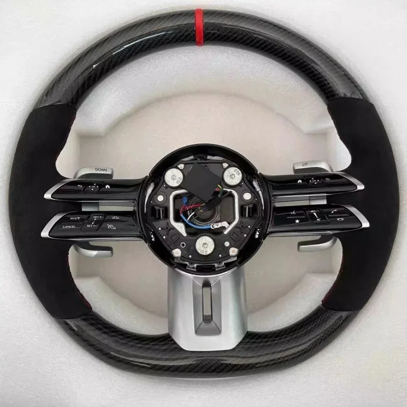 For Mercedes Benz A-class E-Class ML GL G-Class S-Class Car Steering Wheel Carbon Fiber Custom Made Leather Accessories - view 4