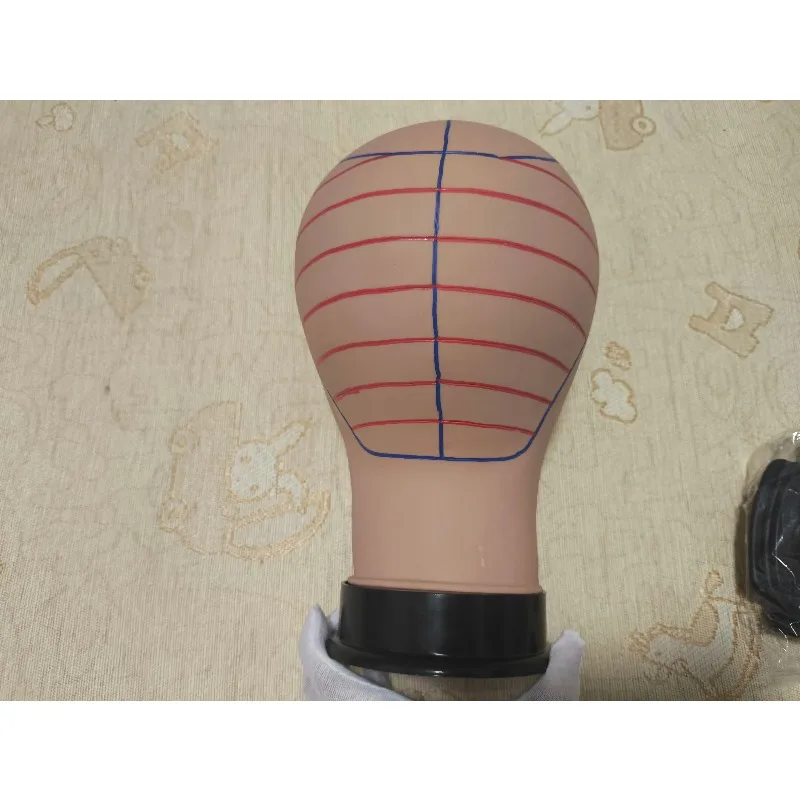 21 22 23 Inch PVC Mannequin Head Cork Canvas Mannequin Wig Making Display