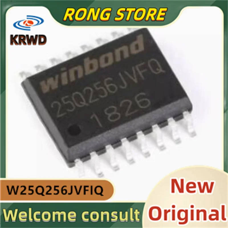 5PCS 25Q256JVFIQ W25Q256JVFIQ SOIC-16  32Mx8bit   New and Original