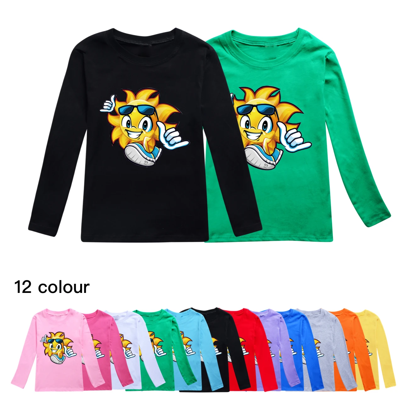 New Boys Spring Summer Clothes Kids Cosplay Fun Squad Gaming T-shirt Pullover 100% Cotton Leisure Children Boys Girls Tees Tops