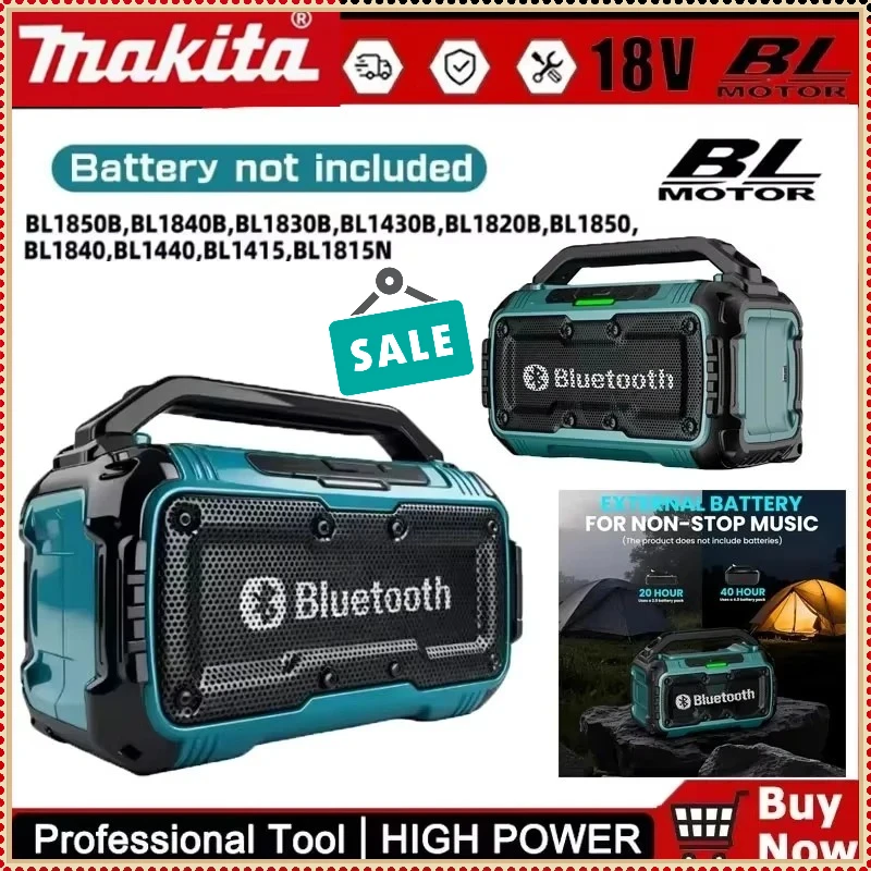 

Makita Cordless Bluetooth Speaker Portable Surround Speakers Dual Channel Subwoofer Loudspeaker For Makita Battery