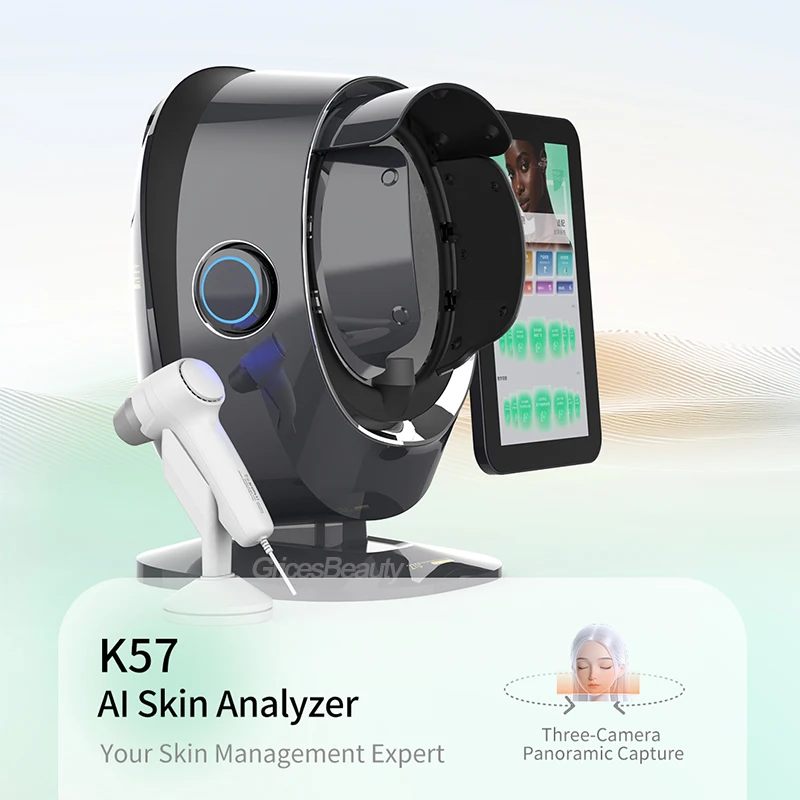 

3D Skin Scanner Care Facial Analyzer Monitor Machine Magic Mirror Portable Testing English Detector Face Camera Test Analysis