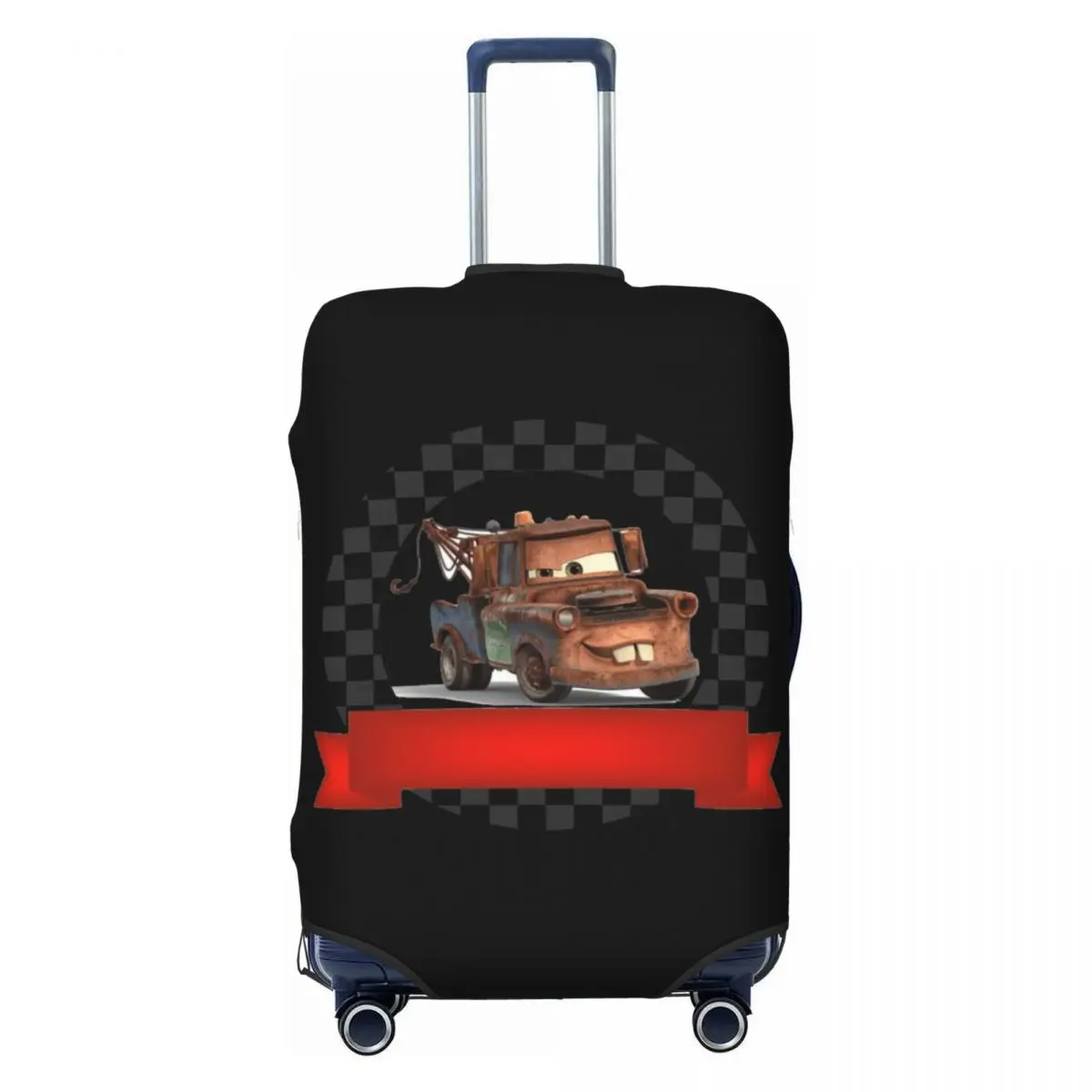 

Custom Lightning McQueen Mater Luggage Cover Elastic Travel Suitcase Protective Covers Suit For 18-32 inch