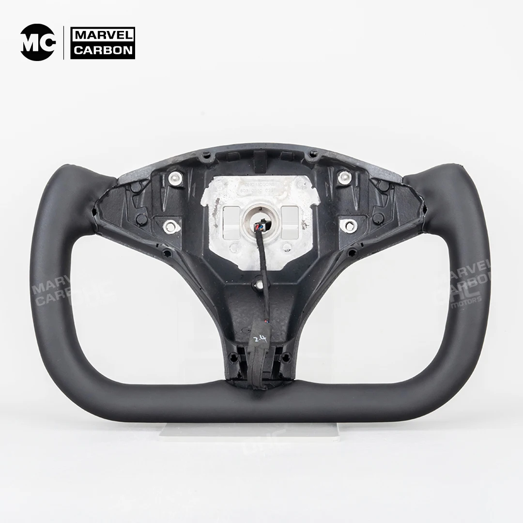 Full leather steering wheel Customized Steering Wheel For Tesla Model S Model X 2017 2018 2019 yoke Customized Steering Wheel