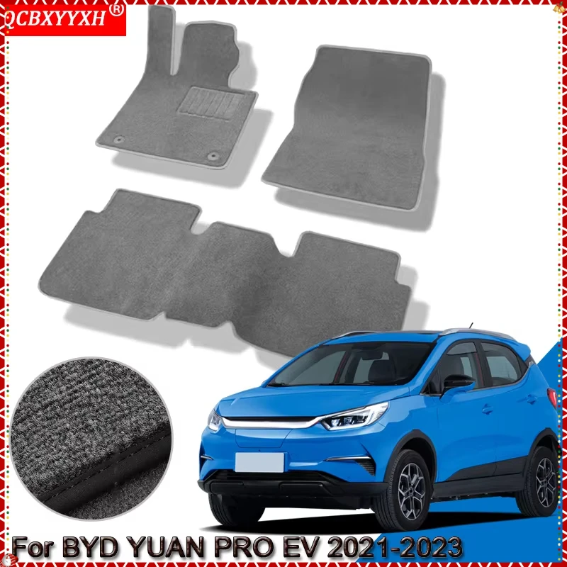 Custom Car Floor Mats Waterproof Non-Slip Floor Mats Internal Protection Carpets Rugs Accessory For BYD YUAN PRO EV 2021-2023