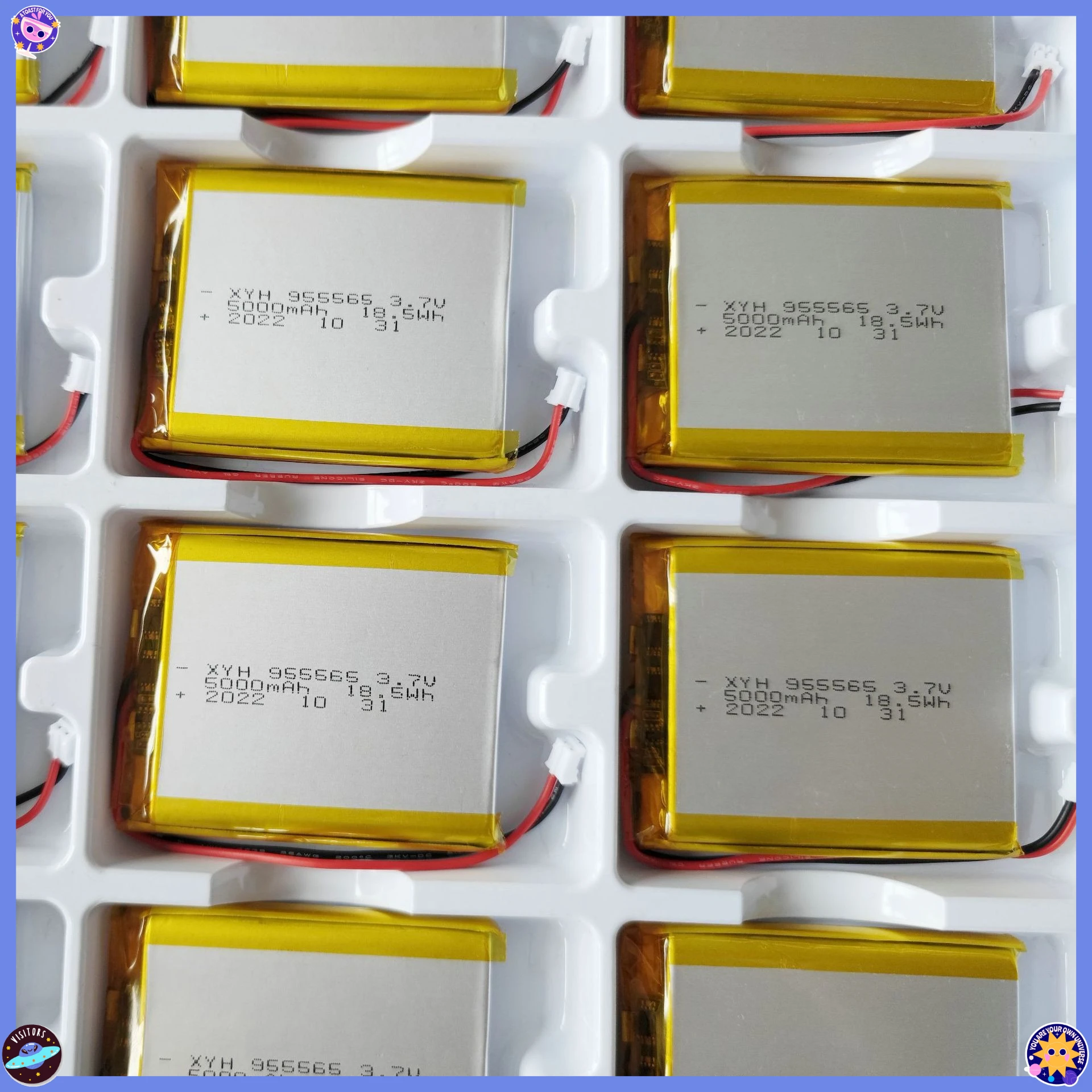 

955565-5000mAh New Energy Lithium Battery 3.7V Smart Home Mobile Power Charging Lithium Battery