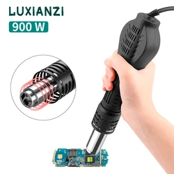 LUXIANZI 900W Hot Air Gun Desoldering Handle Heat Gun For 8589D+ 898D Rework Soldering Station BGA PCB IC Welding Repair Tool