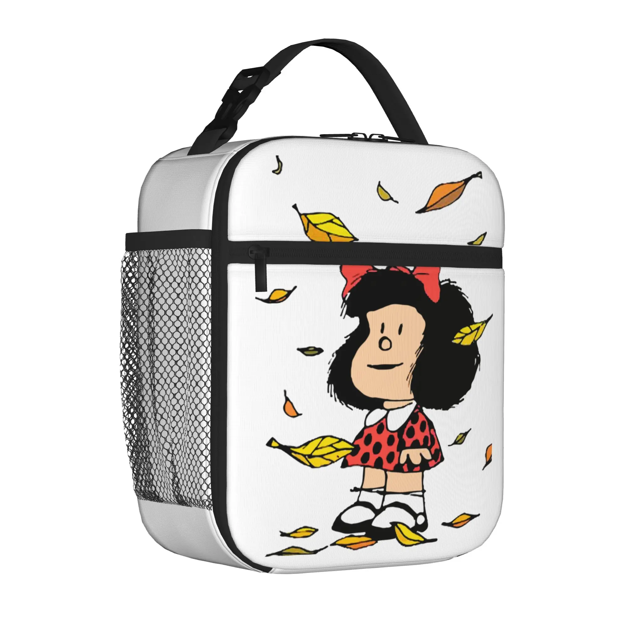 Cartoon M-Mafaldas Thermal Insulated Lunch Bags for Office  Portable Food Container Bags Thermal Cooler Lunch Boxes