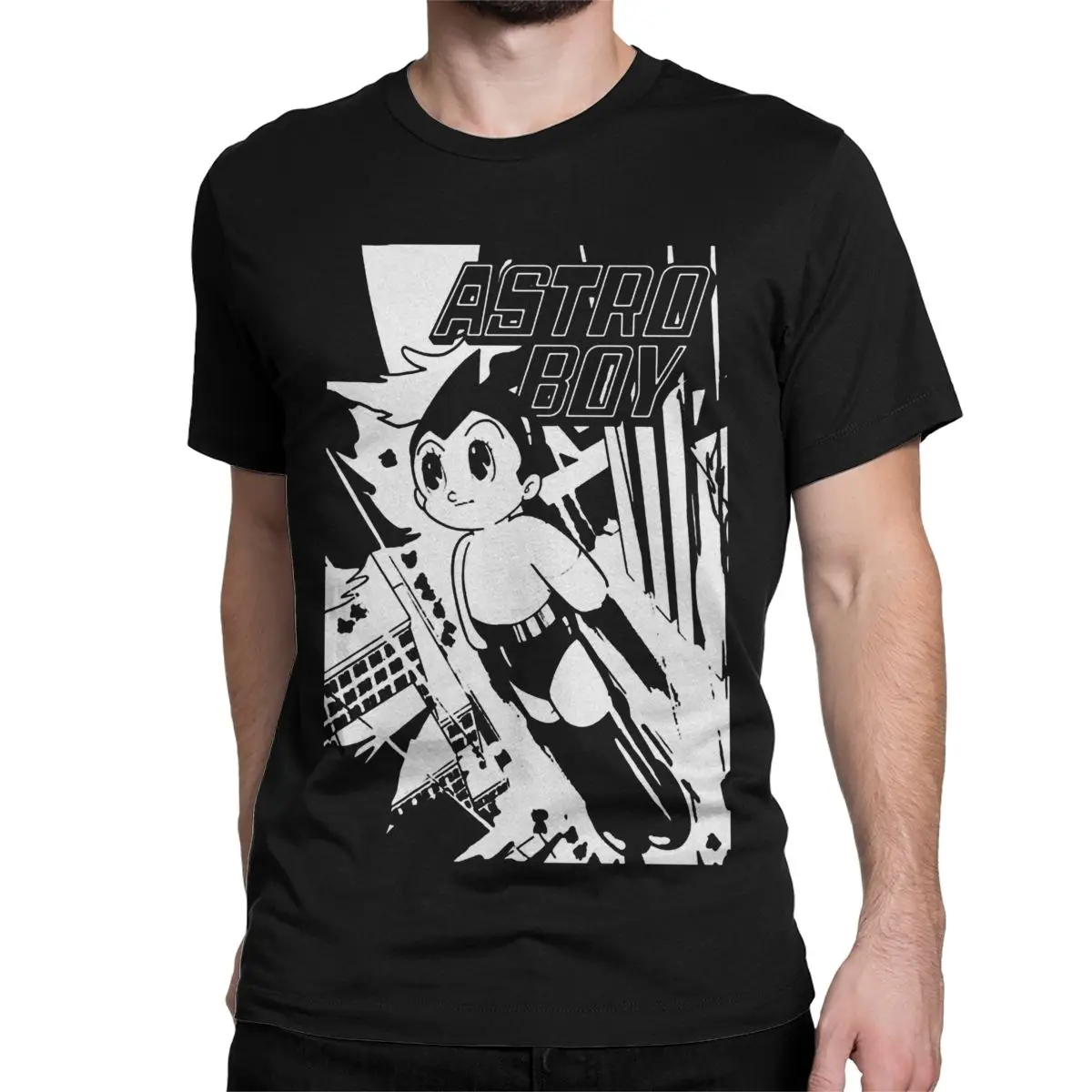 Astro Boy Mighty Atom T Shirt for Men Women 100% Cotton Novelty T-Shirts Astroboy Manga Tees Short Sleeve Tops Original
