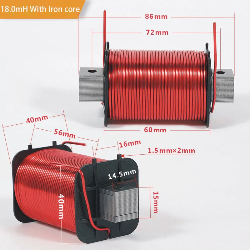 1.2mm głośnik Crossover cewka indukcyjna miedź beztlenowa OFC 3.6mH 4.6mH 10.6mH 18.0mH Audio dzielnik częstotliwości cewki