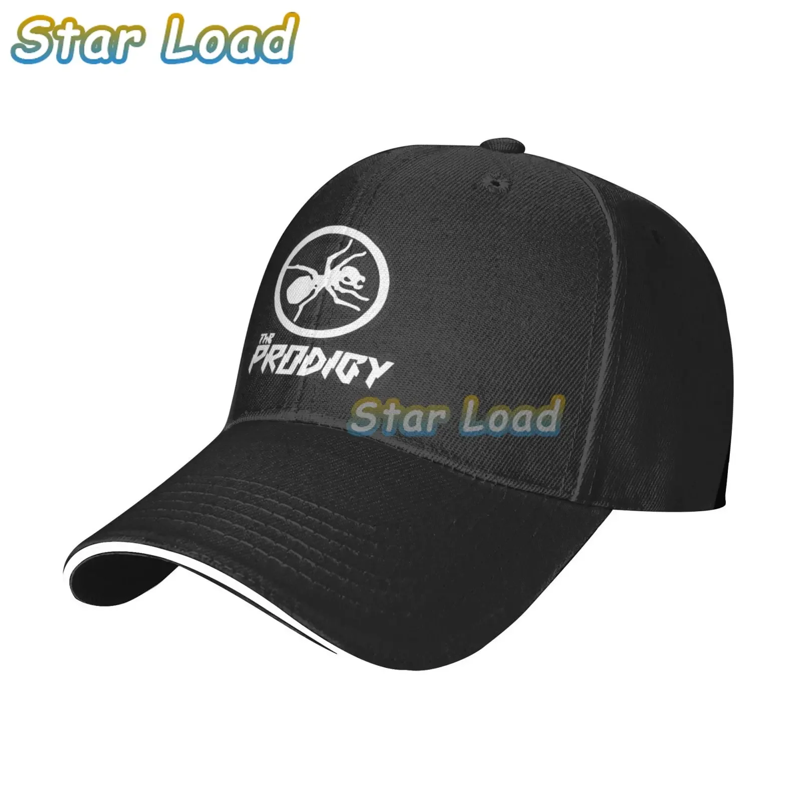 Black Casual Boys Printed Fish Caps The Prodigy Men's Fashion Print Unisex Snapback Hats