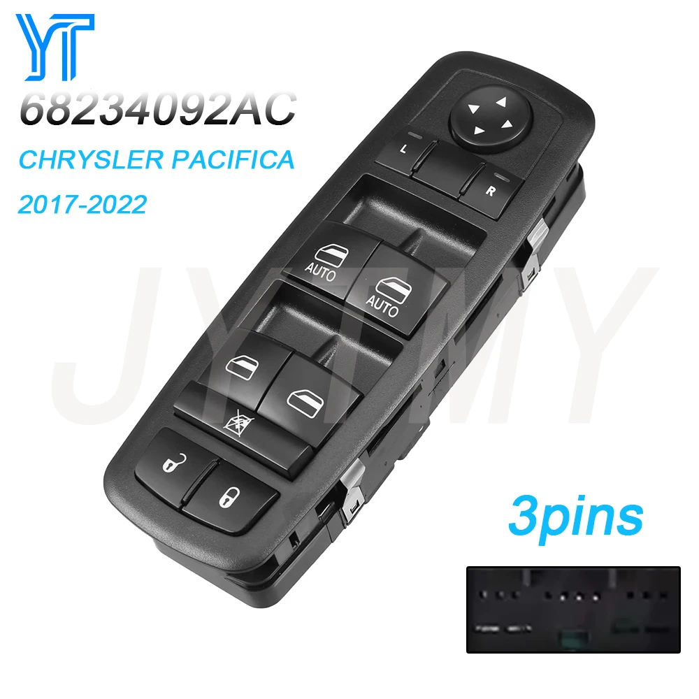 

Передний левый электрический переключатель стеклоподъемника для Chrysler Pacifica 2017-2022, кнопка управления стеклоподъемником, автозапчасти, автомобильные аксессуары