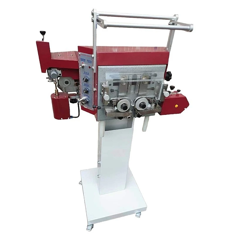 Automatic feeding oil edge machine bilateral straight edge three-in-one edge coating machine special for white glue belt