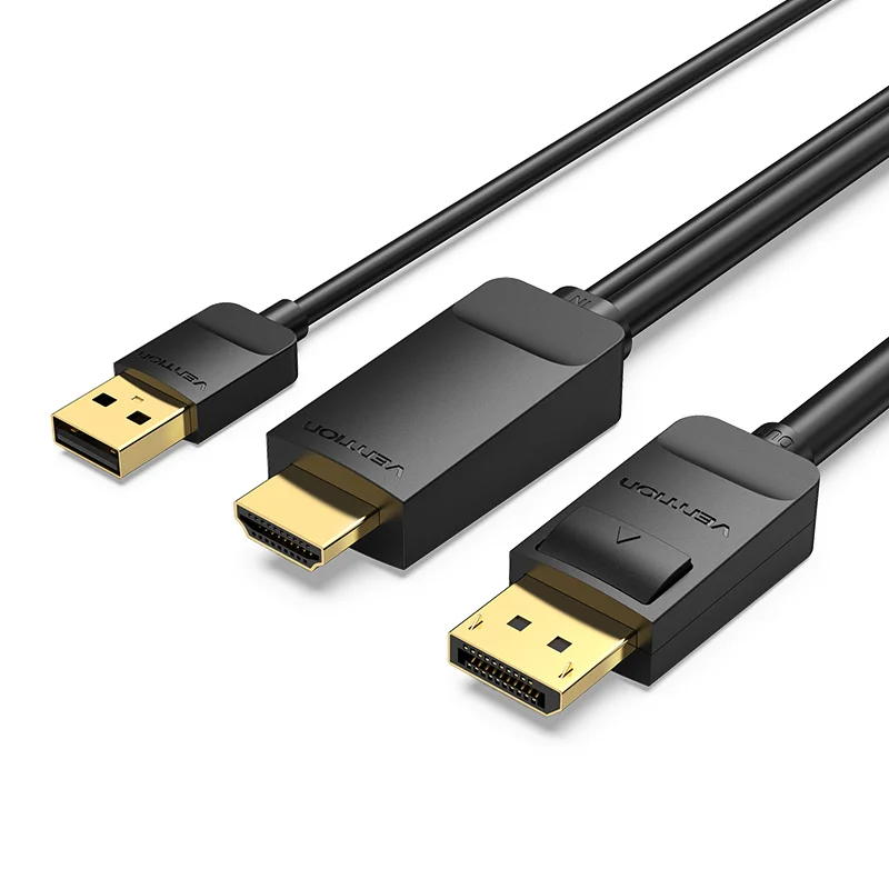 Vention HDMI do Display Port 4K 60Hz Kabel HDMI do DP do PC Laptop HDTV Monitor Projektor Kabel wideo audio HDMI do DisplayPort — zdjęcie 2