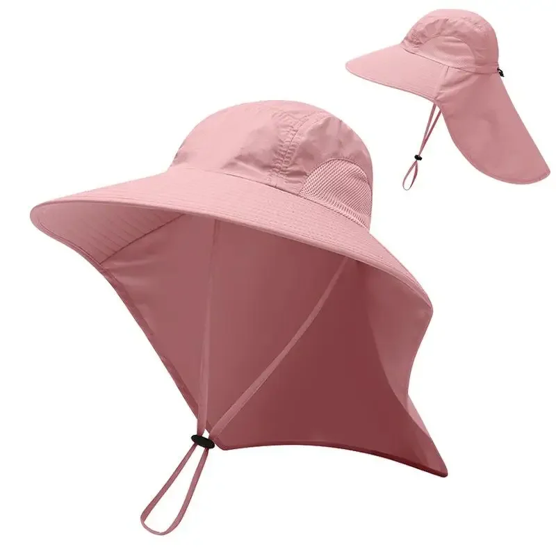 Outdoor UPF50+ Sonnenhut, Netz-Angelhut mit breiter Krempe und Nackenklappe – Detail 25