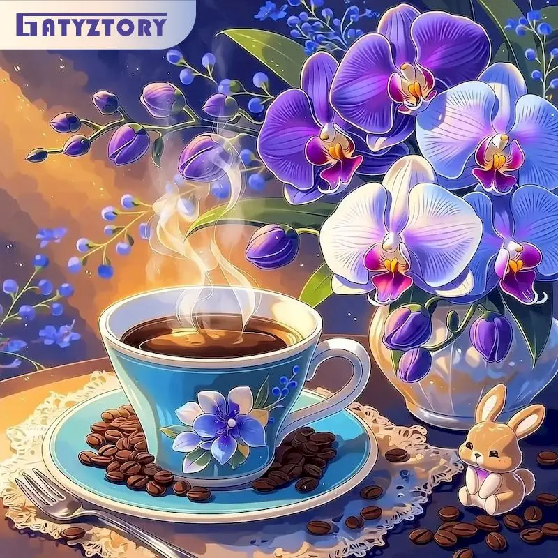 Diamond Painting Handiwork Art Rhinestone Art Crafts Coffee Full Round Crafts Gift Arts And Crafts Rhinestone Of Picture
