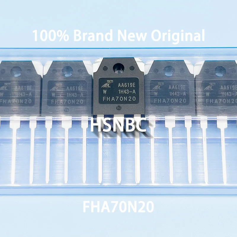 10Pcs/Lot FHA70N20 FHA70N20W 70N20 TO-3P 200V 70A MOSFET N-channel Power Transistor 100% New Original