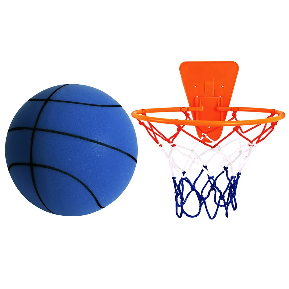 18/21/24 Cm Geen Lawaai Basketbal Maat 3/5/7 Multicolour Spons Basketbal Indoor Training bal Stuiteren Voor Kinderen Kerstcadeaus