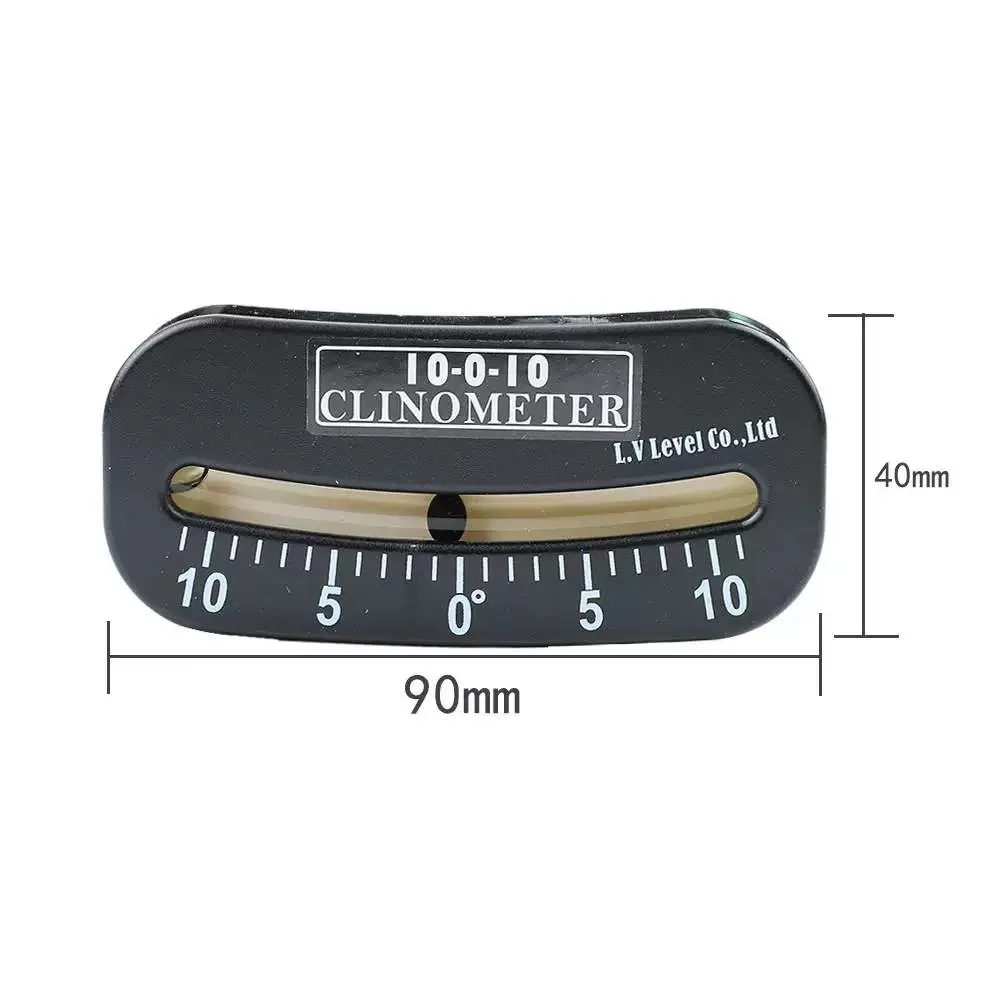 ETOPOO 10-0-10 Inclinometer Mini Protractor Gauge Ship\'s Route Inclinometer for Modern Boats Mounts